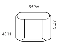 Stallion Brown Snuggle Up Recliner -FurniHub Store 810168898 5