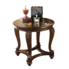 Norcastle Brown Round End Table 1 Norcastle Brown Round End Table -FurniHub Store 810363279 1