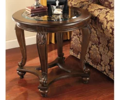 Norcastle Brown Round End Table 5 Norcastle Brown Round End Table -FurniHub Store 810363279 2