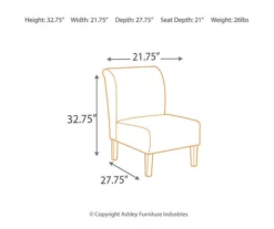 Tibbee Pebble Armless Accent Chair -FurniHub Store 810363289 6