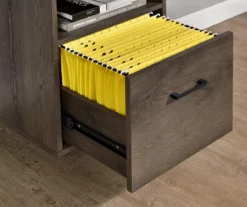 Distressed Brown Oak Desk -FurniHub Store 810369306 3