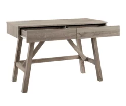 Margo Gray 2-Drawer Wood Desk -FurniHub Store 810386284 A8 4