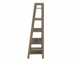 Margo Gray 5-Shelf Ladder Bookcase -FurniHub Store 810386286 A3
