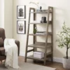 Margo Gray 5-Shelf Ladder Bookcase -FurniHub Store 810386286 B0