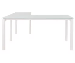 Baraga White L-Shaped Corner Desk -FurniHub Store 810389269 4