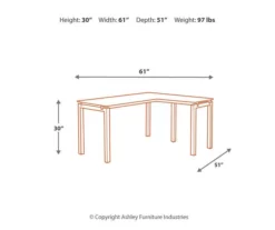 Baraga White L-Shaped Corner Desk -FurniHub Store 810389269 5