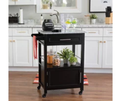 Ree Black Granite Top Kitchen Cart With Storage -FurniHub Store 810389519 A0 4