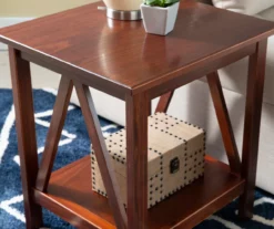 Rockford Antique Tobacco End Table -FurniHub Store 810389562 B8