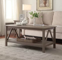 Rockford Rustic Gray Coffee Table -FurniHub Store 810389565 2 1