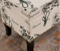 Claudia Botanical Storage Ottoman -FurniHub Store 810389625 B8
