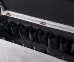 Erin Gray Padded Shoe Storage Ottoman -FurniHub Store 810389631 4