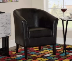 Spencer Faux Leather Club Armchair 24 Spencer Faux Leather Club Armchair -FurniHub Store 810389640 1 2