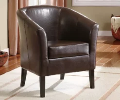 Spencer Faux Leather Club Armchair 32 Spencer Faux Leather Club Armchair -FurniHub Store 810389641 1 1