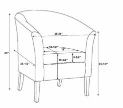 Spencer Faux Leather Club Armchair 37 Spencer Faux Leather Club Armchair -FurniHub Store 810389642 5