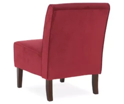 Hannah Red Armless Accent Chair -FurniHub Store 810389648 3 1
