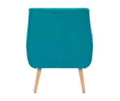 Sara Blue Flannel Mid-Century Accent Chair -FurniHub Store 810389652 A0 5