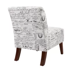 Shelby Script Armless Accent Chair -FurniHub Store 810389655 3 1