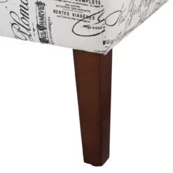 Shelby Script Armless Accent Chair -FurniHub Store 810389655 6