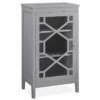 Ava Gray Geometric Single Door Cabinet -FurniHub Store 810389657 1