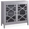 Ava Gray Geometric 2-Door Cabinet 2 Ava Gray Geometric 2-Door Cabinet -FurniHub Store 810389671 1