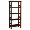 Rockford Antique Tobacco 4-Shelf Bookcase -FurniHub Store 810389675 1