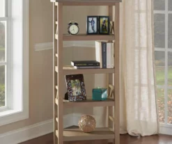 Rockford Rustic Gray 4-Shelf Bookcase -FurniHub Store 810389676 3