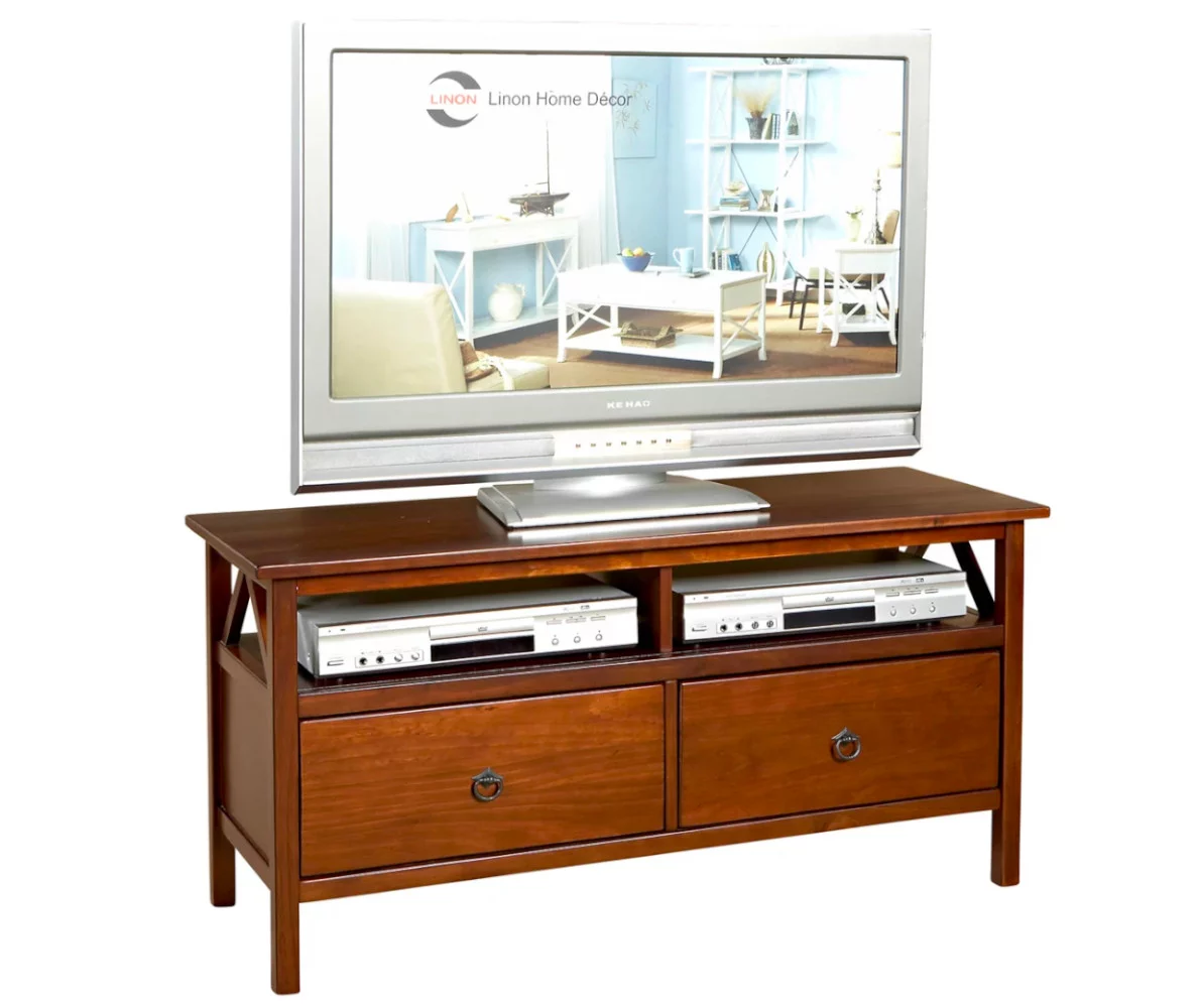 Rockford Antique Tobacco 2-Drawer TV Stand 3 Rockford Antique Tobacco 2-Drawer TV Stand