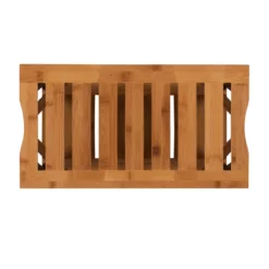 18" Pierce Bamboo Bathroom Stool -FurniHub Store 810389685 5