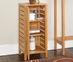 Pierce Bamboo Single Door Floor Cabinet -FurniHub Store 810389686 4