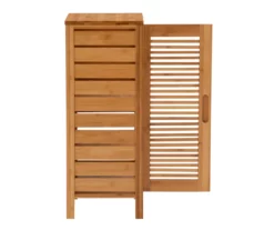 Pierce Bamboo Single Door Floor Cabinet -FurniHub Store 810389686 A2 1