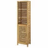 Pierce Bamboo 3-Shelf Tall Cabinet 2 Pierce Bamboo 3-Shelf Tall Cabinet -FurniHub Store 810389688 1