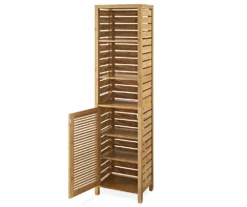 Pierce Bamboo 3-Shelf Tall Cabinet -FurniHub Store 810389688 2