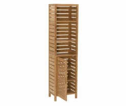 Pierce Bamboo 3-Shelf Tall Cabinet -FurniHub Store 810389688 A0 3