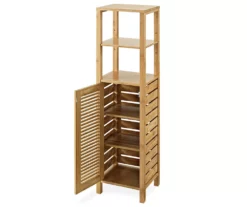 Pierce Bamboo 5-Shelf Mid Cabinet 19 Pierce Bamboo 5-Shelf Mid Cabinet -FurniHub Store 810389690 2