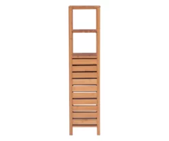 Pierce Bamboo 5-Shelf Mid Cabinet 15 Pierce Bamboo 5-Shelf Mid Cabinet -FurniHub Store 810389690 A1 1