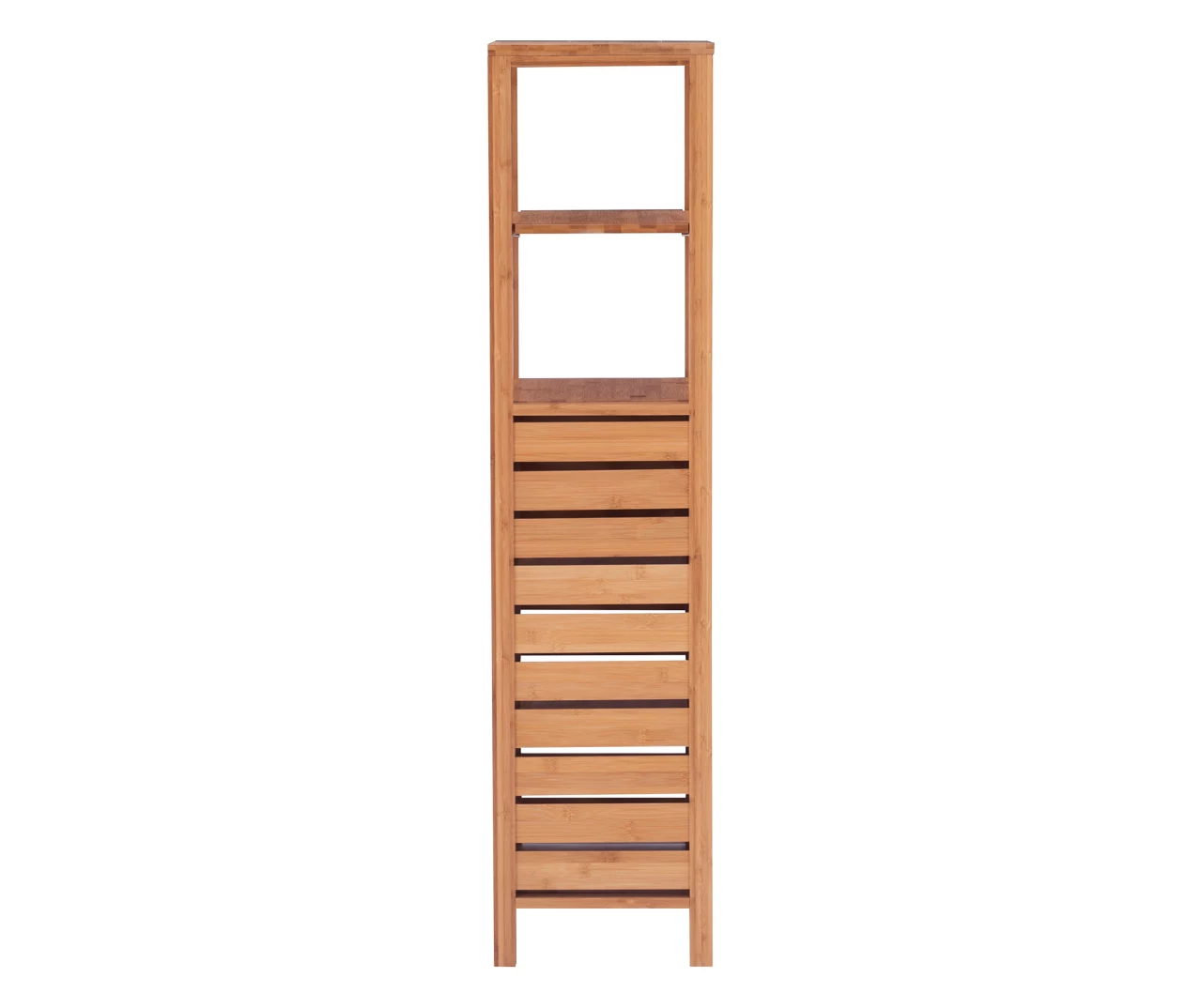 Pierce Bamboo 5-Shelf Mid Cabinet 4 Pierce Bamboo 5-Shelf Mid Cabinet - Image 2