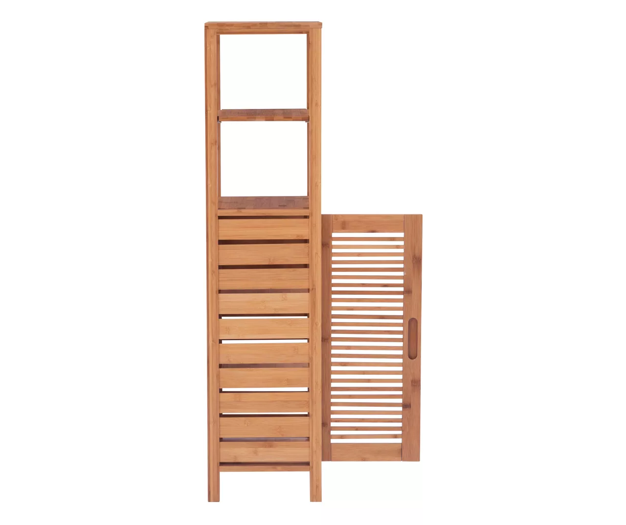Pierce Bamboo 5-Shelf Mid Cabinet 11 Pierce Bamboo 5-Shelf Mid Cabinet - Image 9
