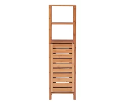 Pierce Bamboo 5-Shelf Mid Cabinet 21 Pierce Bamboo 5-Shelf Mid Cabinet -FurniHub Store 810389690 A2 2