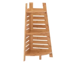 Pierce Bamboo 3-Tier Corner Shelf -FurniHub Store 810389691 A0 1
