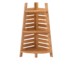 Pierce Bamboo 3-Tier Corner Shelf -FurniHub Store 810389691 A0 2