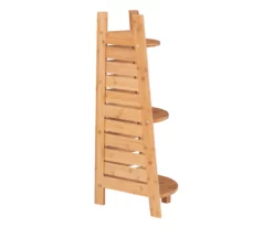 Pierce Bamboo 3-Tier Corner Shelf -FurniHub Store 810389691 A1