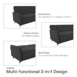 Ameriwood Avianna Coil Futon -FurniHub Store 810405133 1