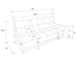 Ameriwood Avianna Coil Futon -FurniHub Store 810405133 17