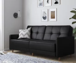 Ameriwood Avianna Faux Leather Coil Futon 34 Ameriwood Avianna Faux Leather Coil Futon -FurniHub Store 810405140 6 1