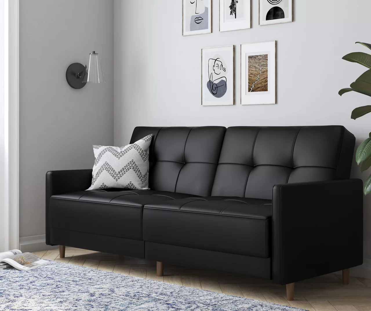 Ameriwood Avianna Faux Leather Coil Futon 15 Ameriwood Avianna Faux Leather Coil Futon - Image 13
