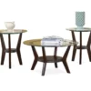 Fantell Dark Brown 3-Piece Occasional Table Set 1 Fantell Dark Brown 3-Piece Occasional Table Set -FurniHub Store 810408972 1