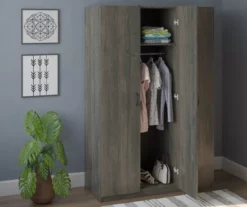 Rodeo Weathered Oak 3-Door Wardrobe 12 Rodeo Weathered Oak 3-Door Wardrobe -FurniHub Store 810409561 3