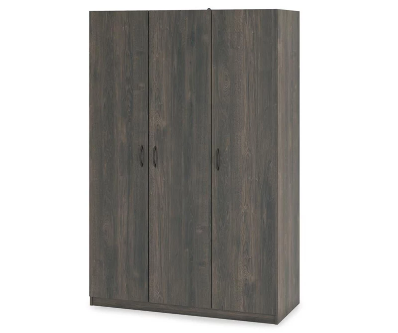 Rodeo Weathered Oak 3-Door Wardrobe 3 Rodeo Weathered Oak 3-Door Wardrobe