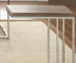 Lucia Brown Chairside End Table -FurniHub Store 810422660 1