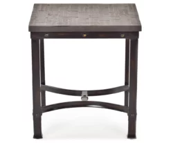 Ambrose Rustic Charcoal End Table -FurniHub Store 810422849 3